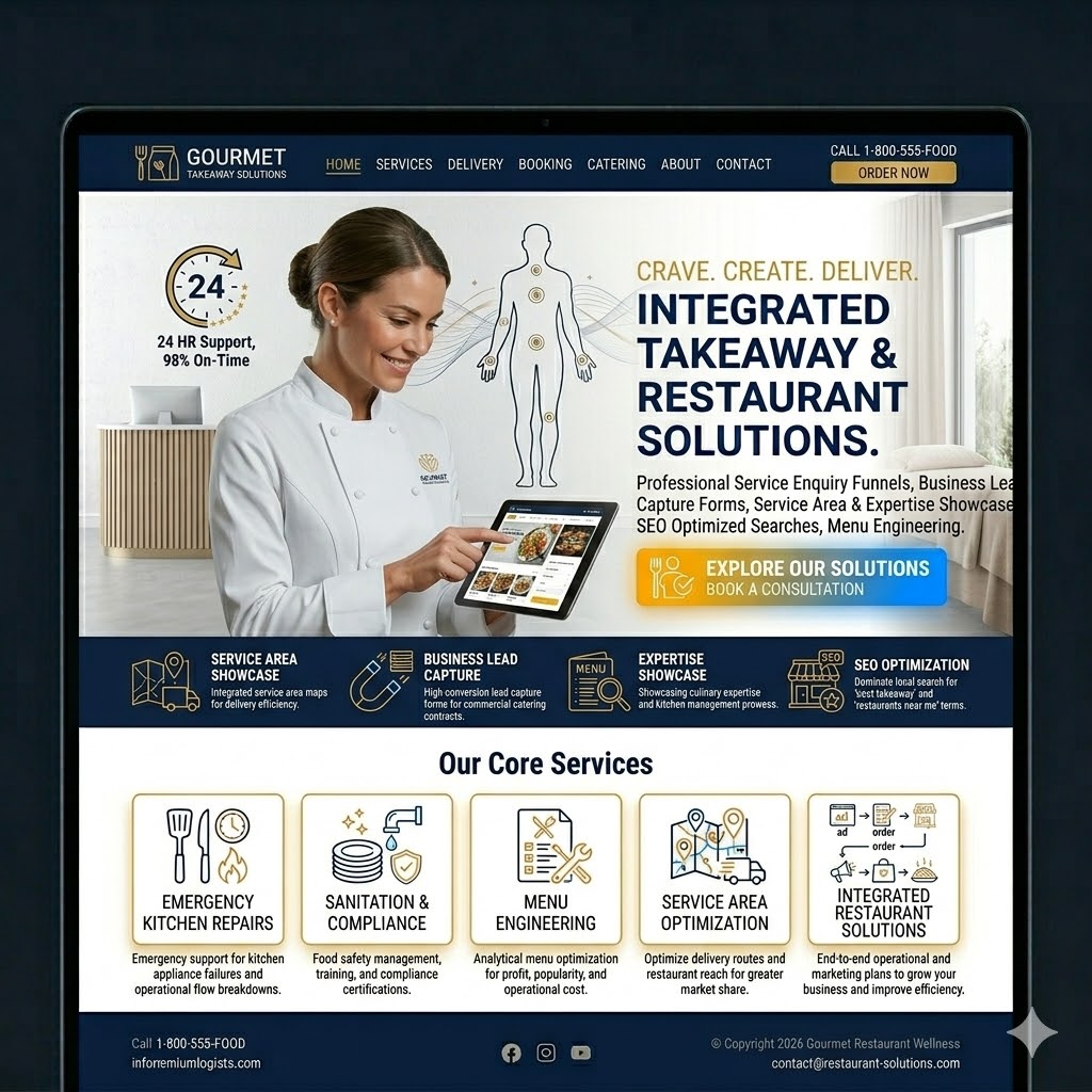 Takeaway & Restaurants Website Preview